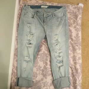 Plus size distressed torrid jeans